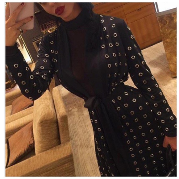 Runway Long Grommet Duster Jacket - Picture 4 of 11